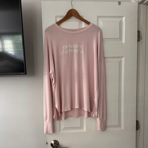 The laundry room Pajamas Light Pink Long Sleeve Tee size m